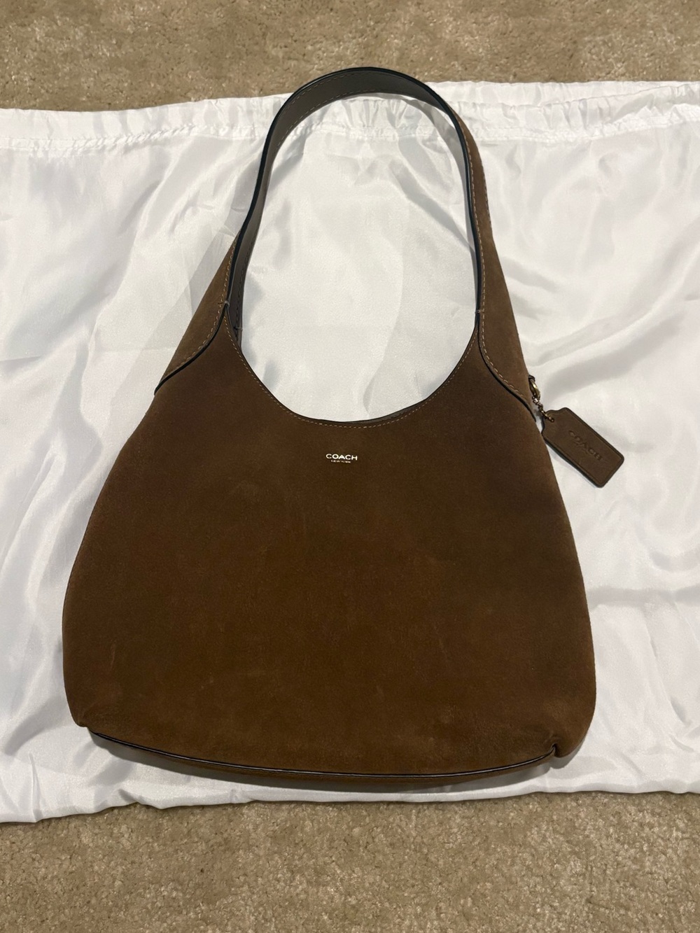 COACH Brooklyn Shoulder Bag 28. Brass/Cedar.
